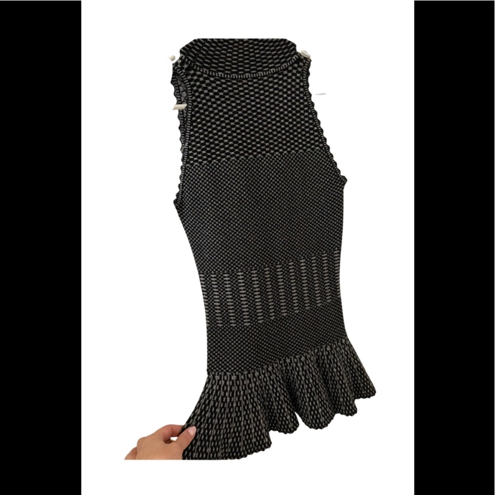 RONNY KOBo black , silver , grey .. touch of sparkle .. peplum